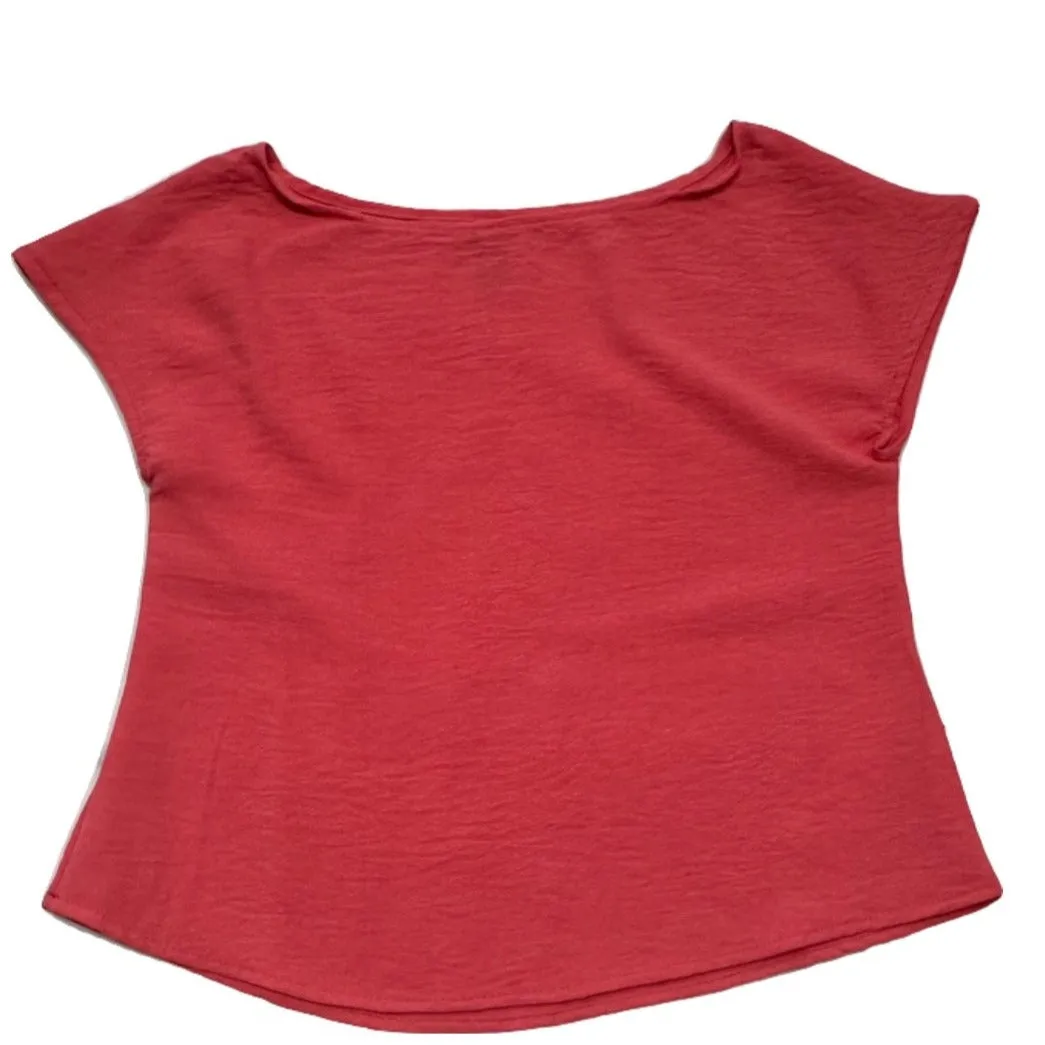 Airflow Cap Sleeve Top- Tangerine...