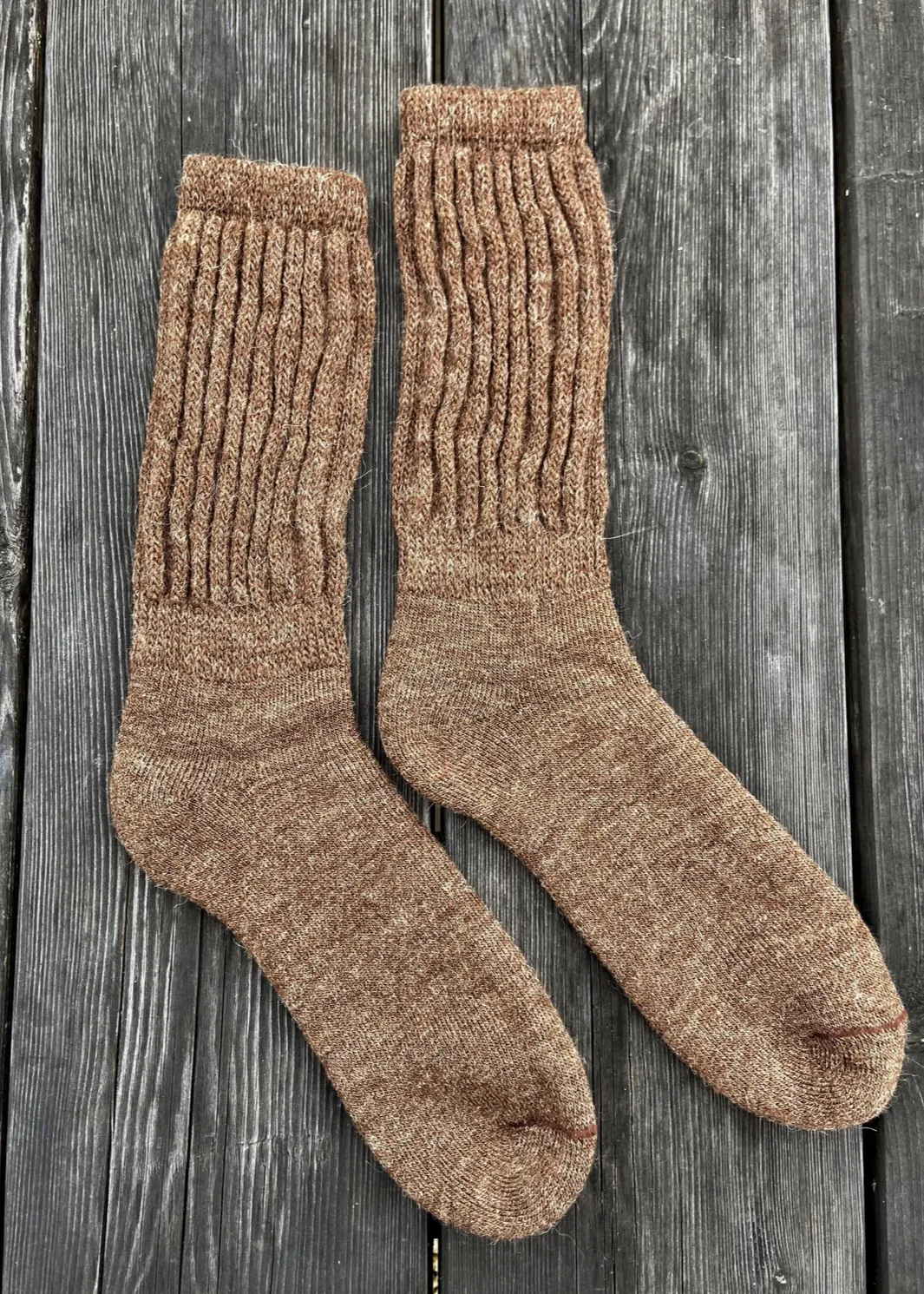 Alpaca Socks- Chocolate, Beige, Ivory & Grey