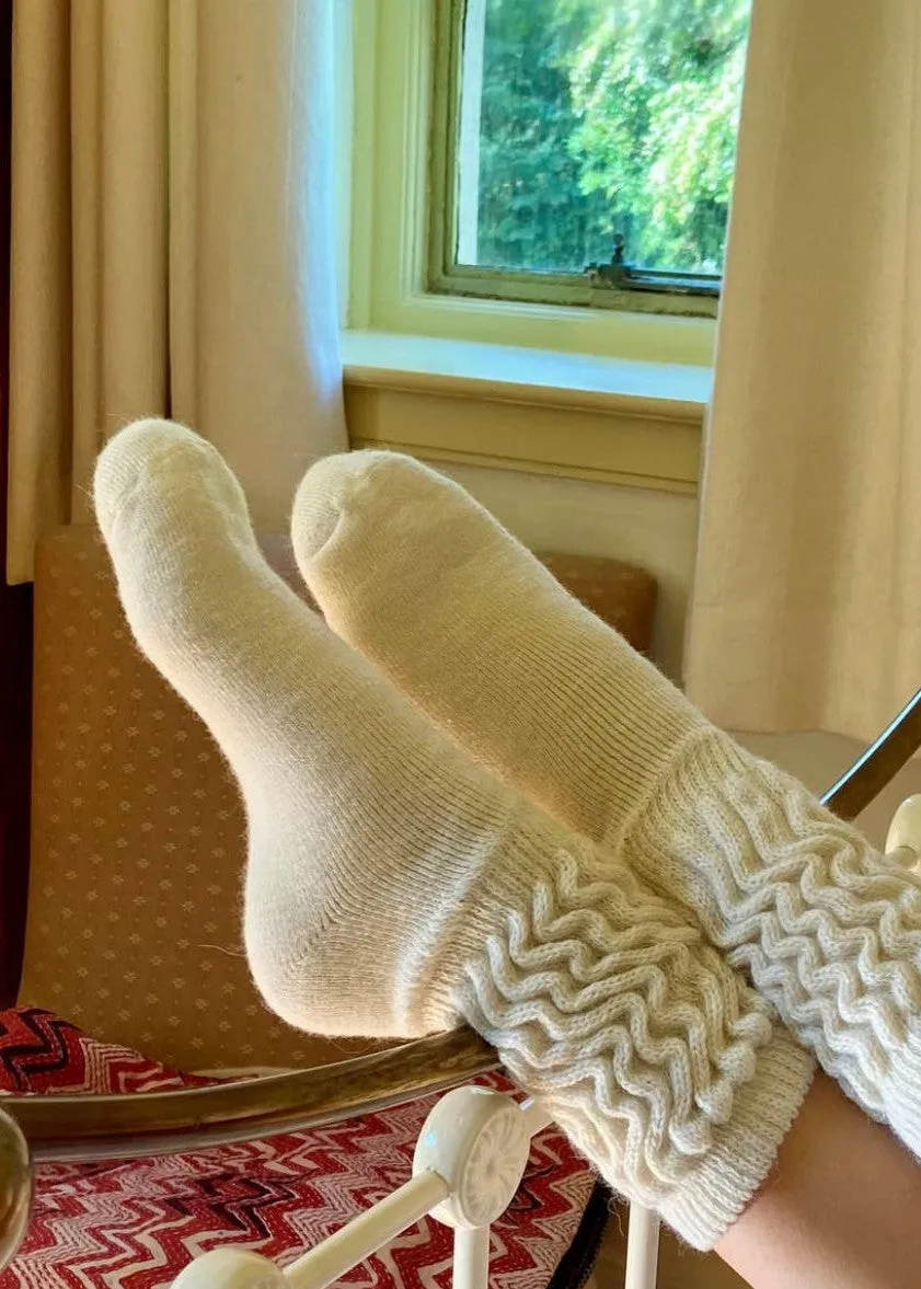 Alpaca Socks- Chocolate, Beige, Ivory & Grey