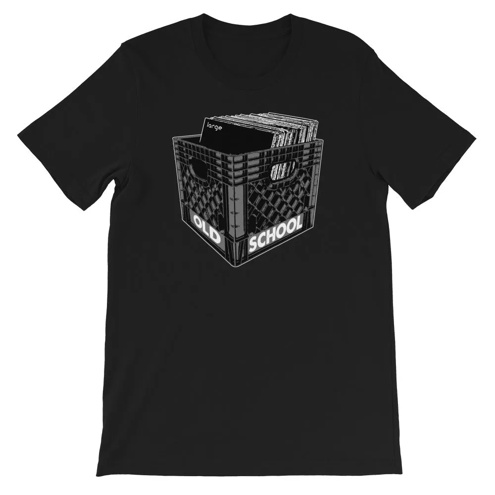 Back to Old School Large Music Unisex T-Shirt (Short-Sleeve)