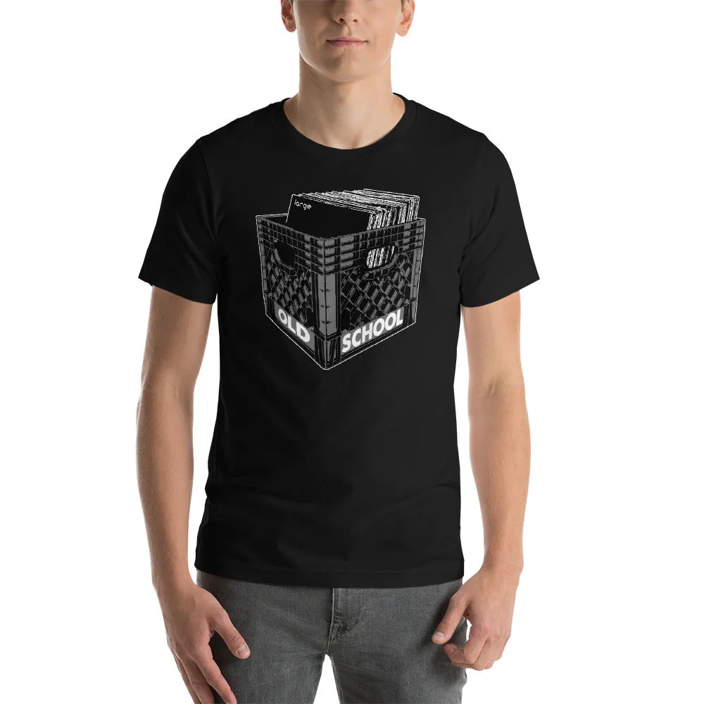 Back to Old School Large Music Unisex T-Shirt (Short-Sleeve)