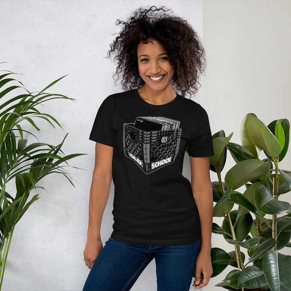 Back to Old School Large Music Unisex T-Shirt (Short-Sleeve)