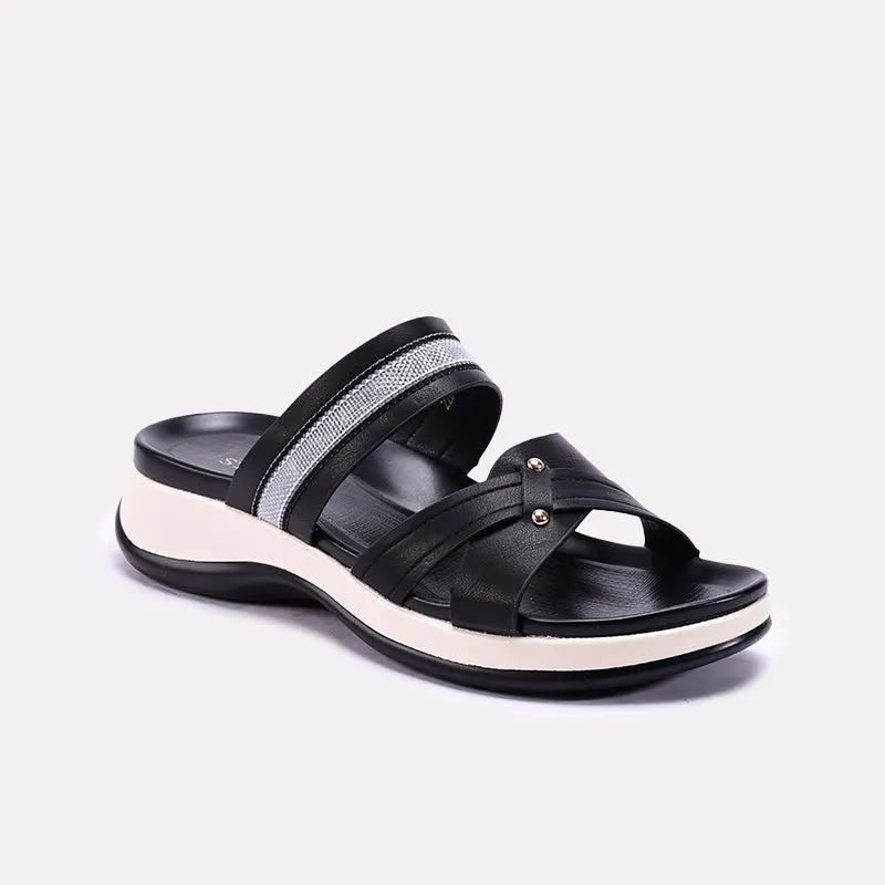 Black Soft Casual Slippers 0413189