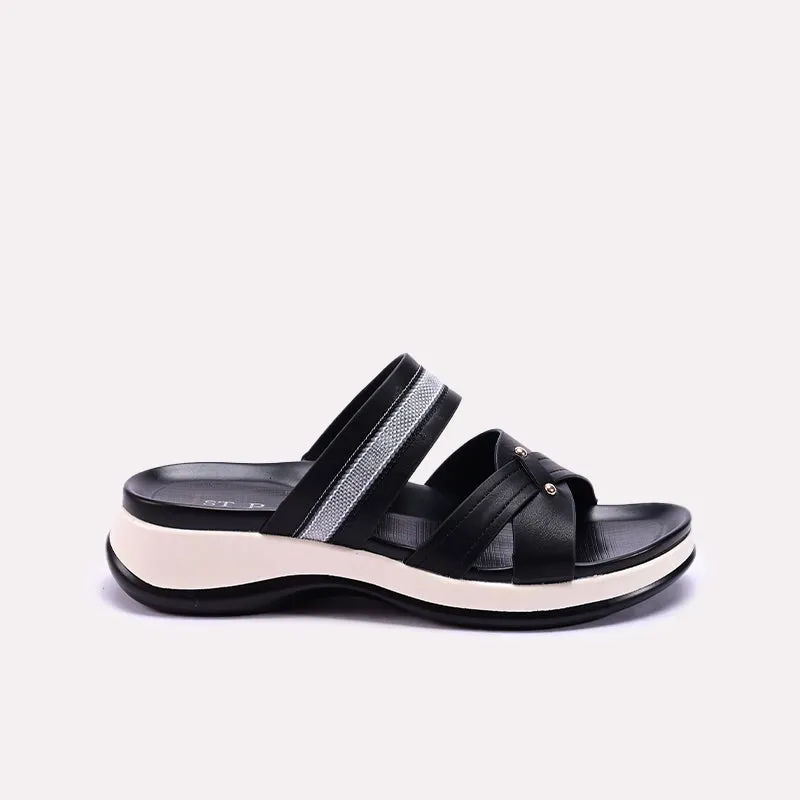 Black Soft Casual Slippers 0413189