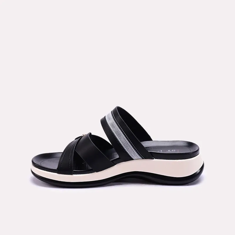 Black Soft Casual Slippers 0413189