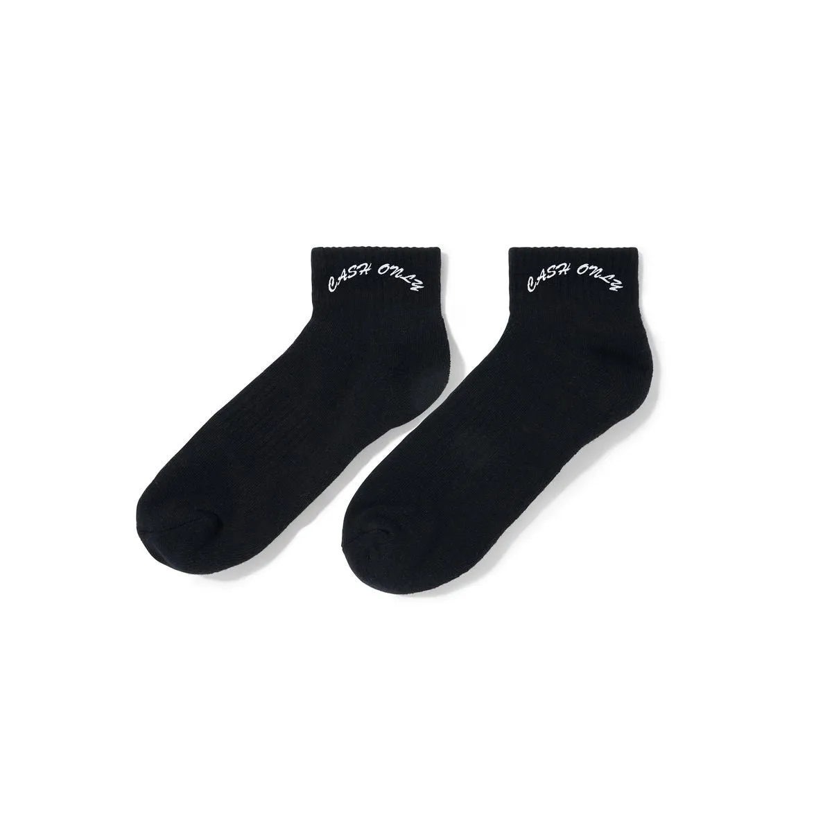 Cash Only - Logo Ankle Socks Black