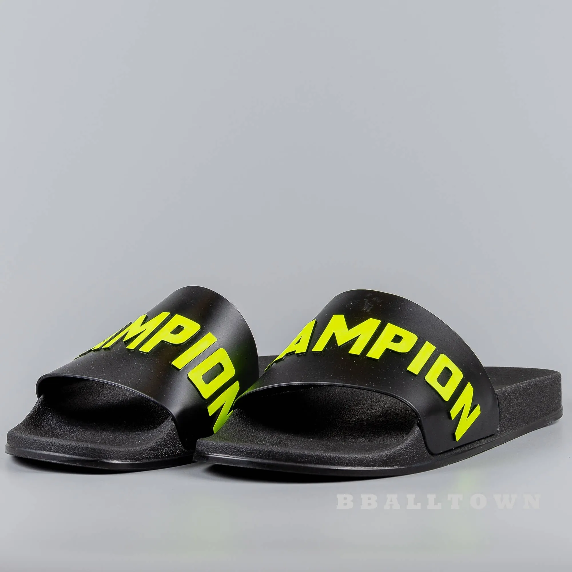 Champion Slippers Black/Yellow