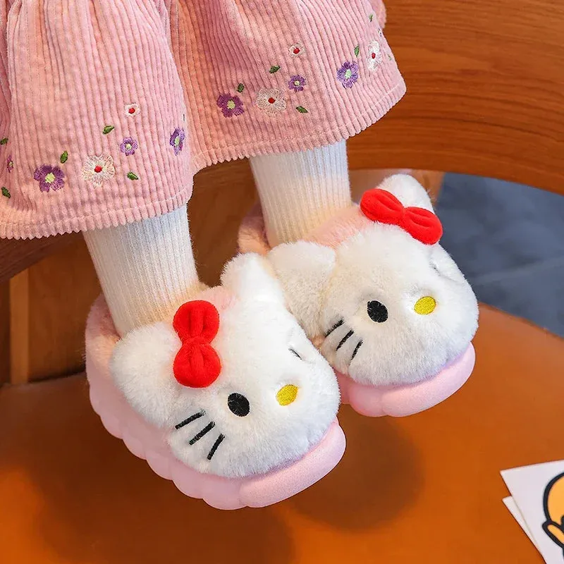 Children's Cartoon Plush Slippers