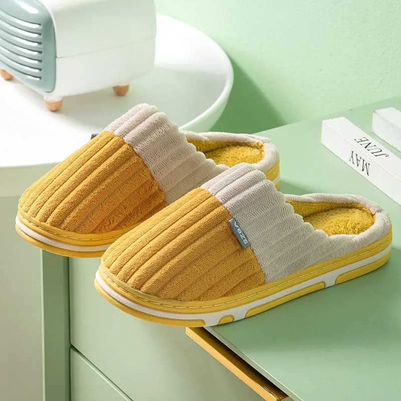 Contrast Color Home Indoor Slippers