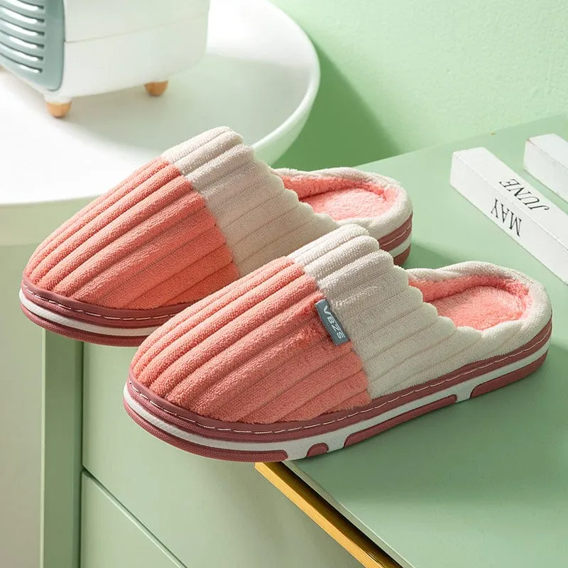 Contrast Color Home Indoor Slippers