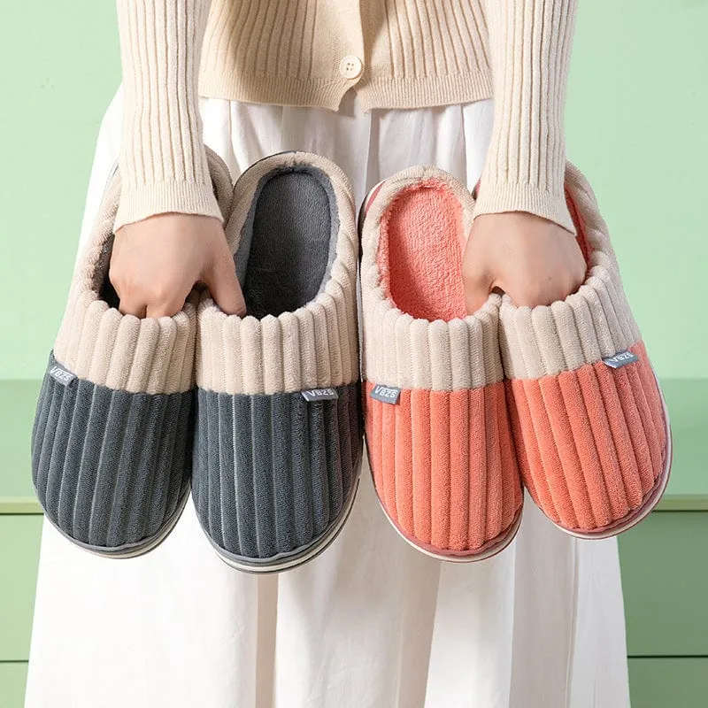 Contrast Color Home Indoor Slippers