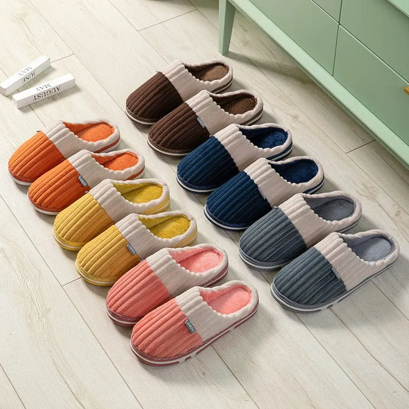Contrast Color Home Indoor Slippers