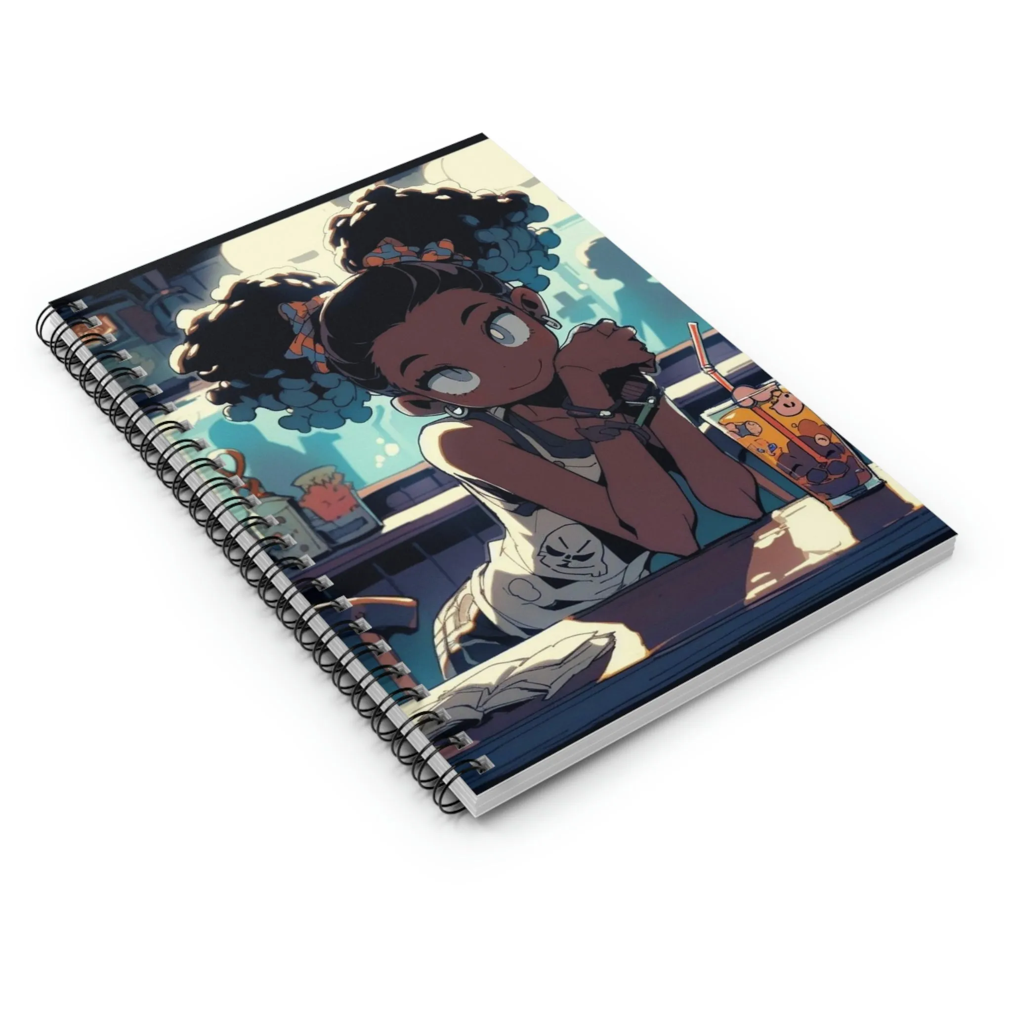 Cute Anime 2 Spiral Notebook - Ruled Line
