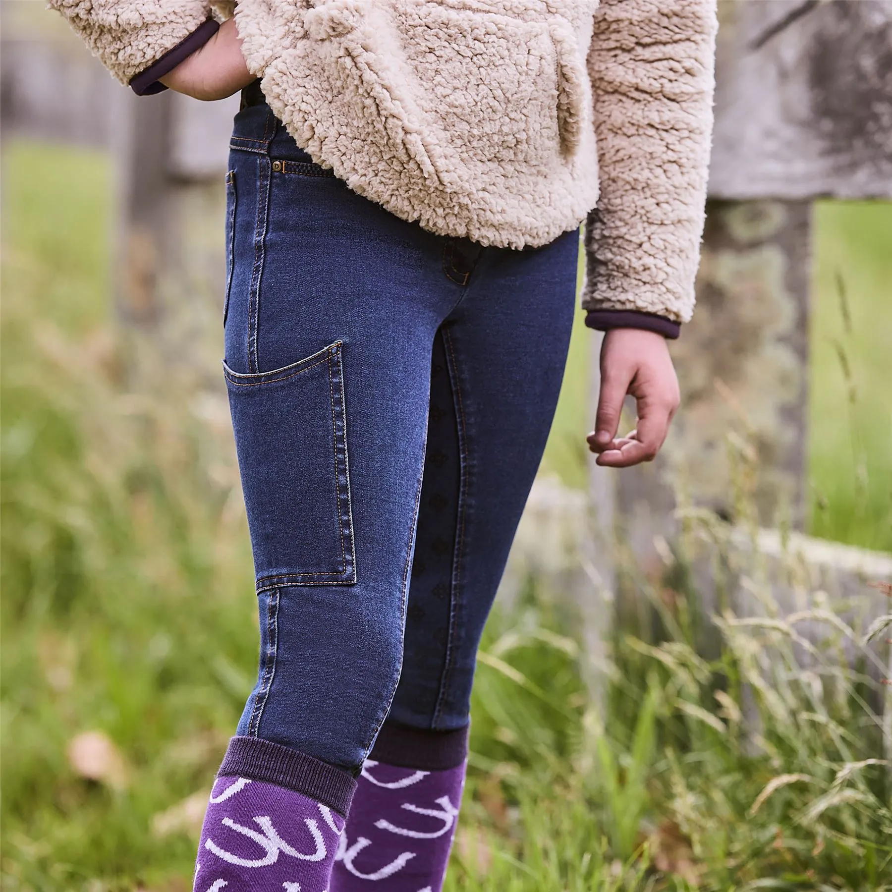 Dublin Kids Shona Denim Full Seat Breeches