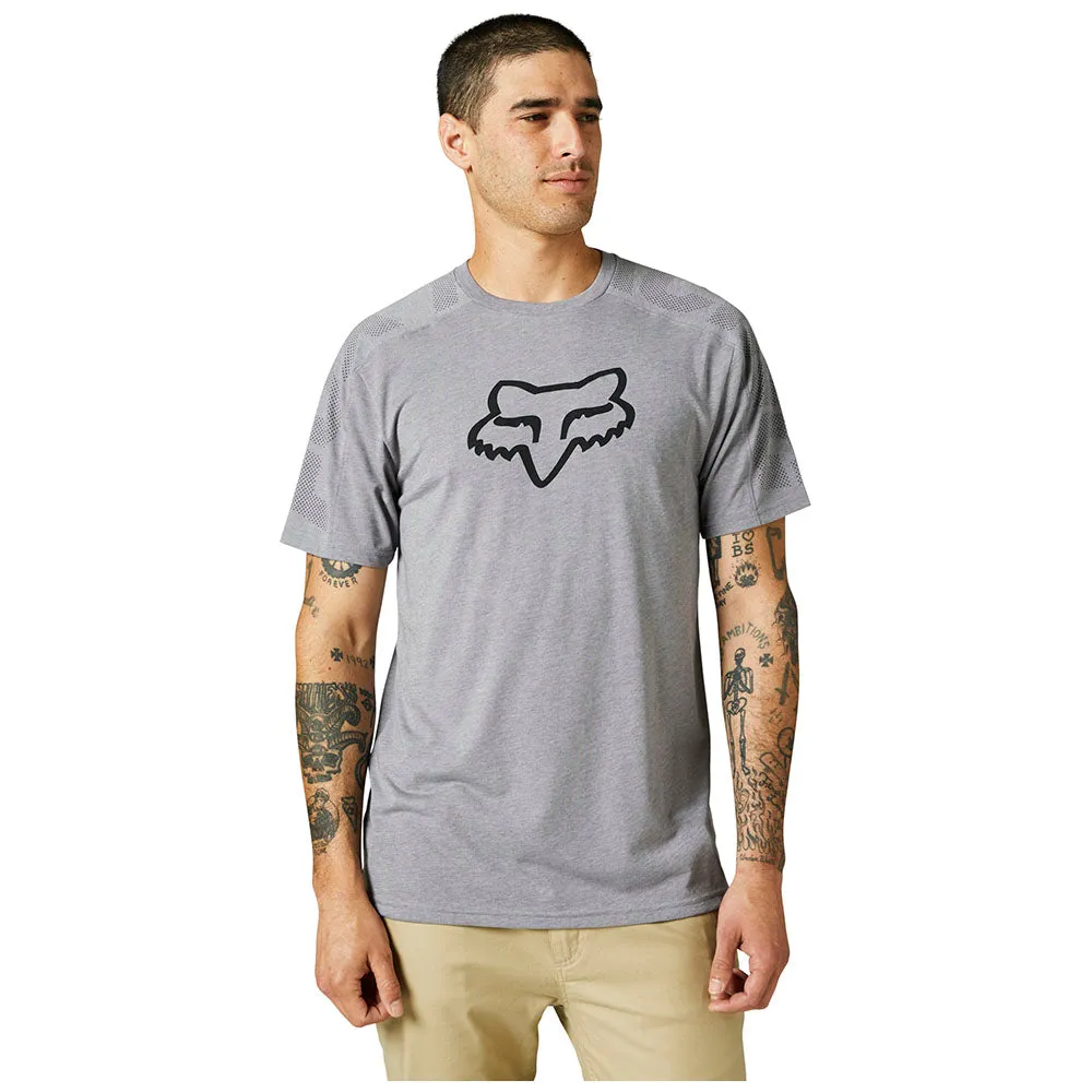 Fox Dvide Ss Tech Tee - Heather Graphite