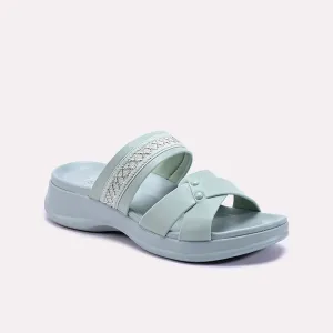 Green Soft Casual Slippers 0412906