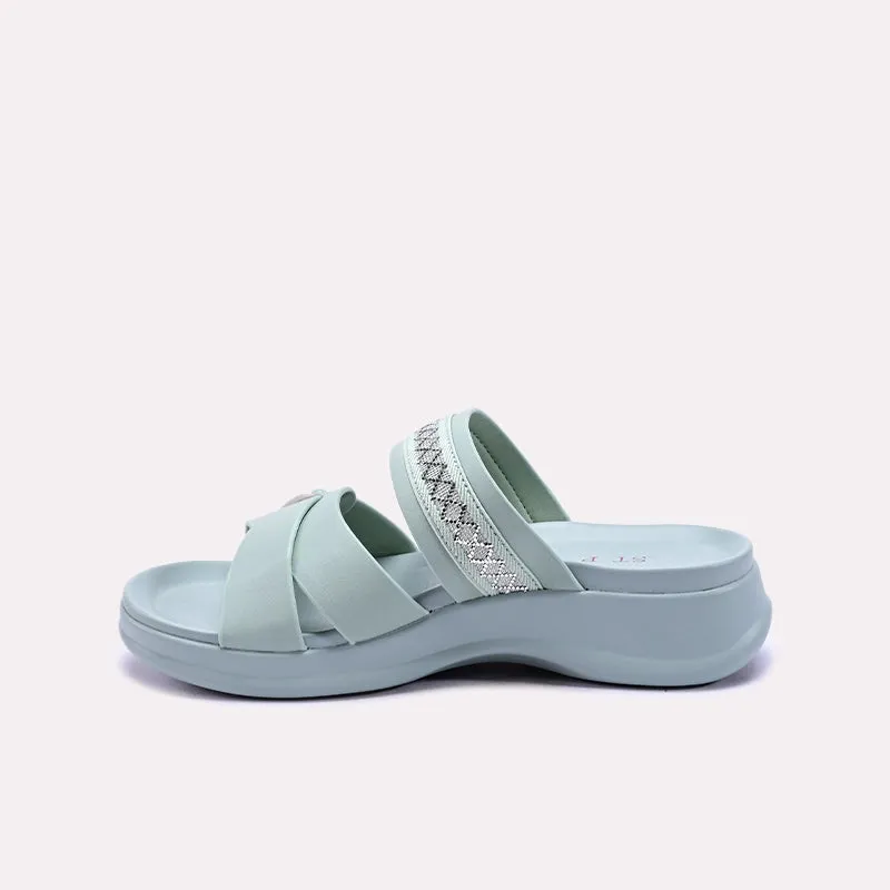 Green Soft Casual Slippers 0412906