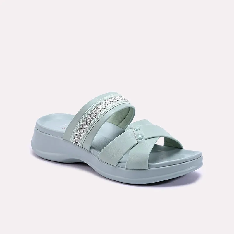 Green Soft Casual Slippers 0412906