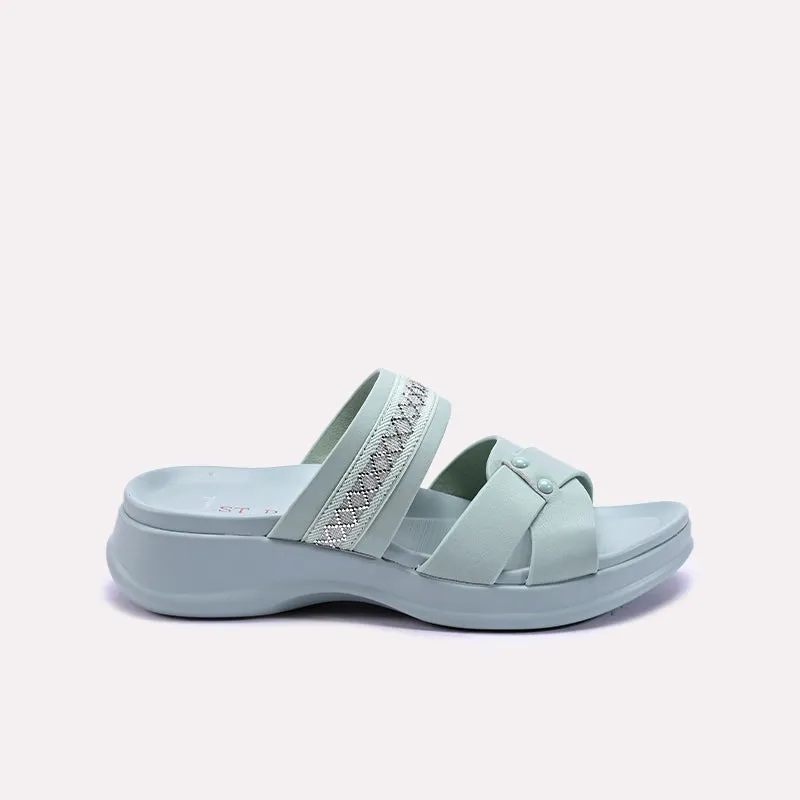 Green Soft Casual Slippers 0412906