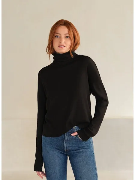 MYLES PRICE LS Boxy Funnel LuxRib Top