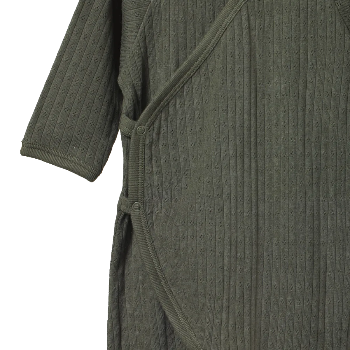 Nature Baby Kimono Pointelle Stretch & Grow - Thyme
