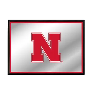 Nebraska Cornhuskers: Logo - Framed Mirrored Wall Sign