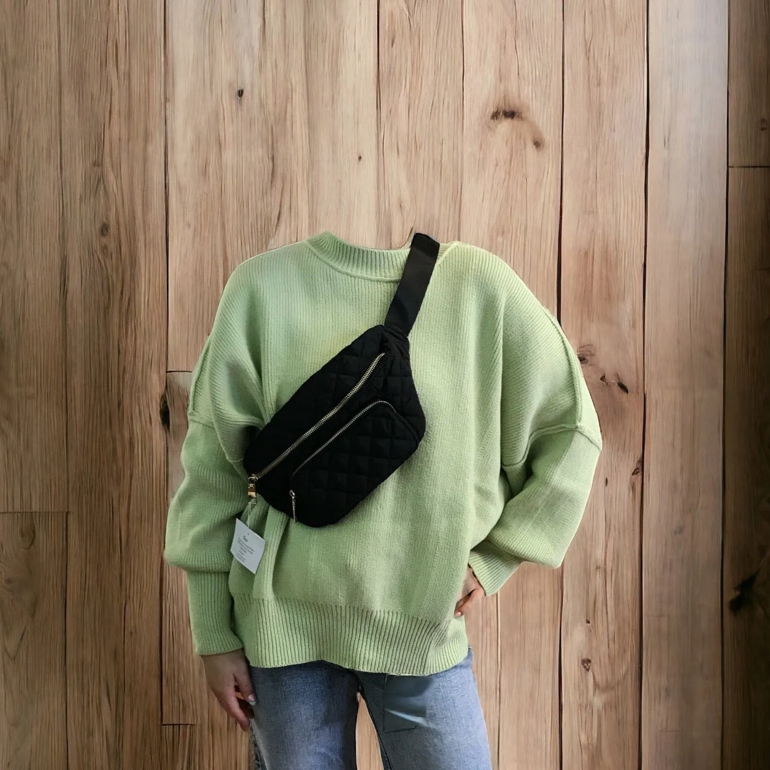 Oversized Side Slit  Cozy Sweater