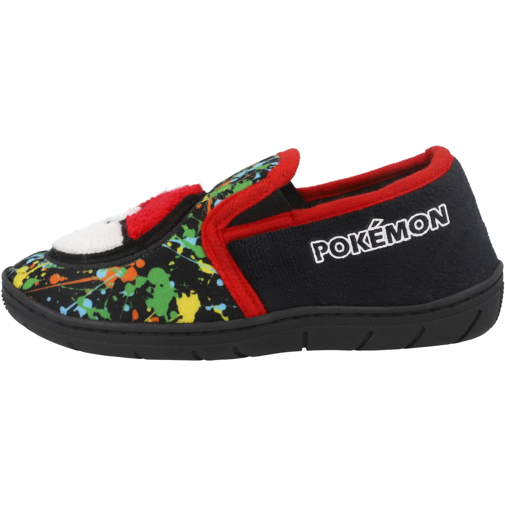 Pokemon Grayson Pokeball Boucle Black Kids Slippers