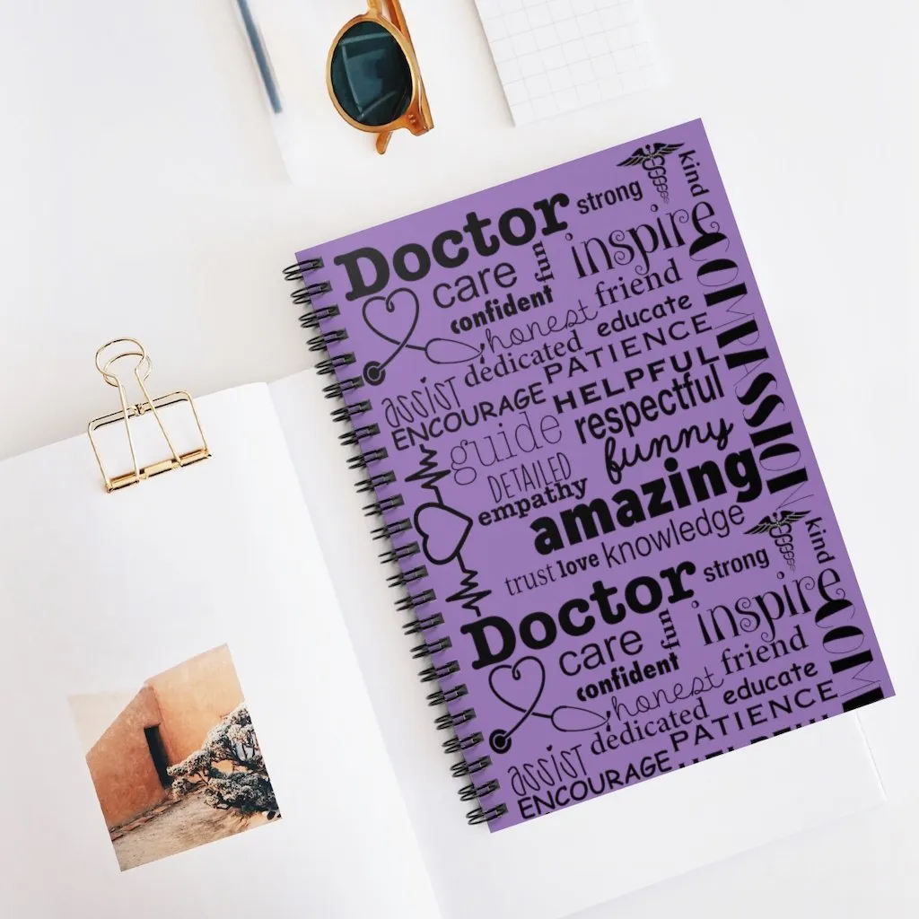 "Doctor's Collage" Spiral Notebook - Ruled Line