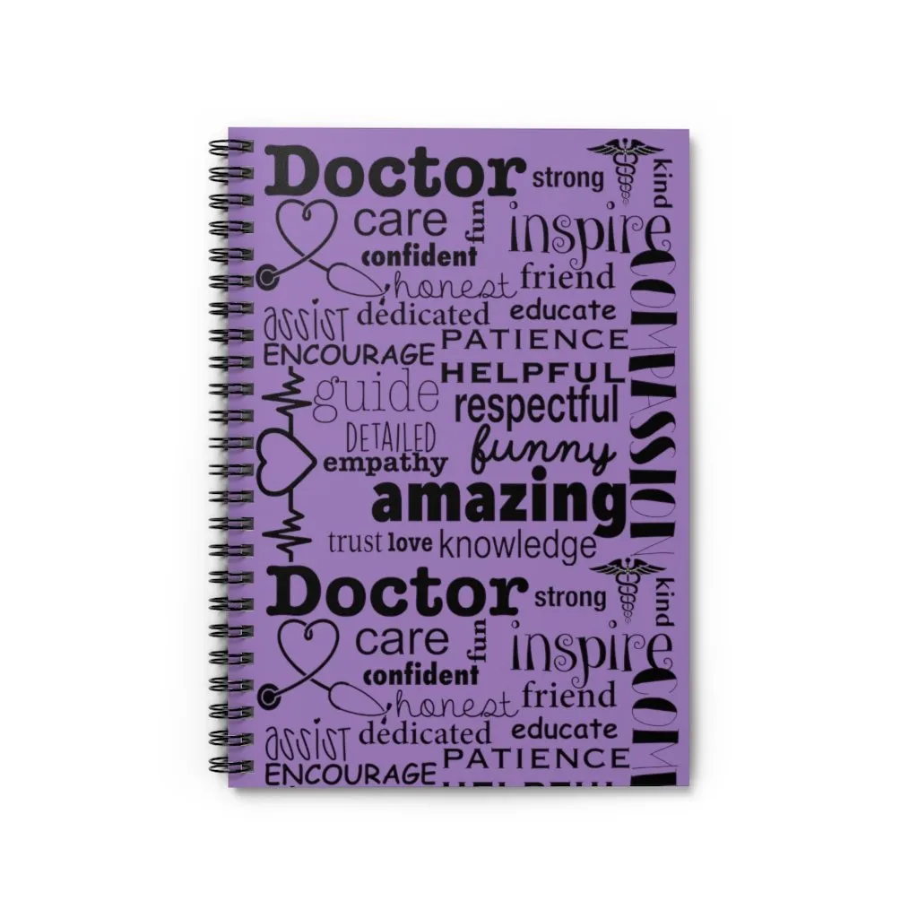 "Doctor's Collage" Spiral Notebook - Ruled Line