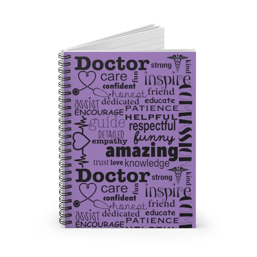 "Doctor's Collage" Spiral Notebook - Ruled Line