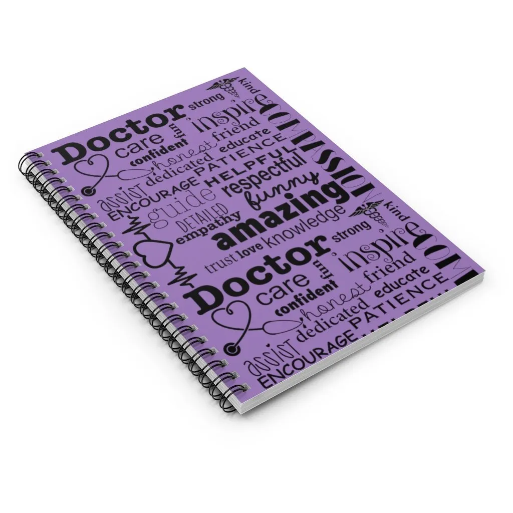 "Doctor's Collage" Spiral Notebook - Ruled Line