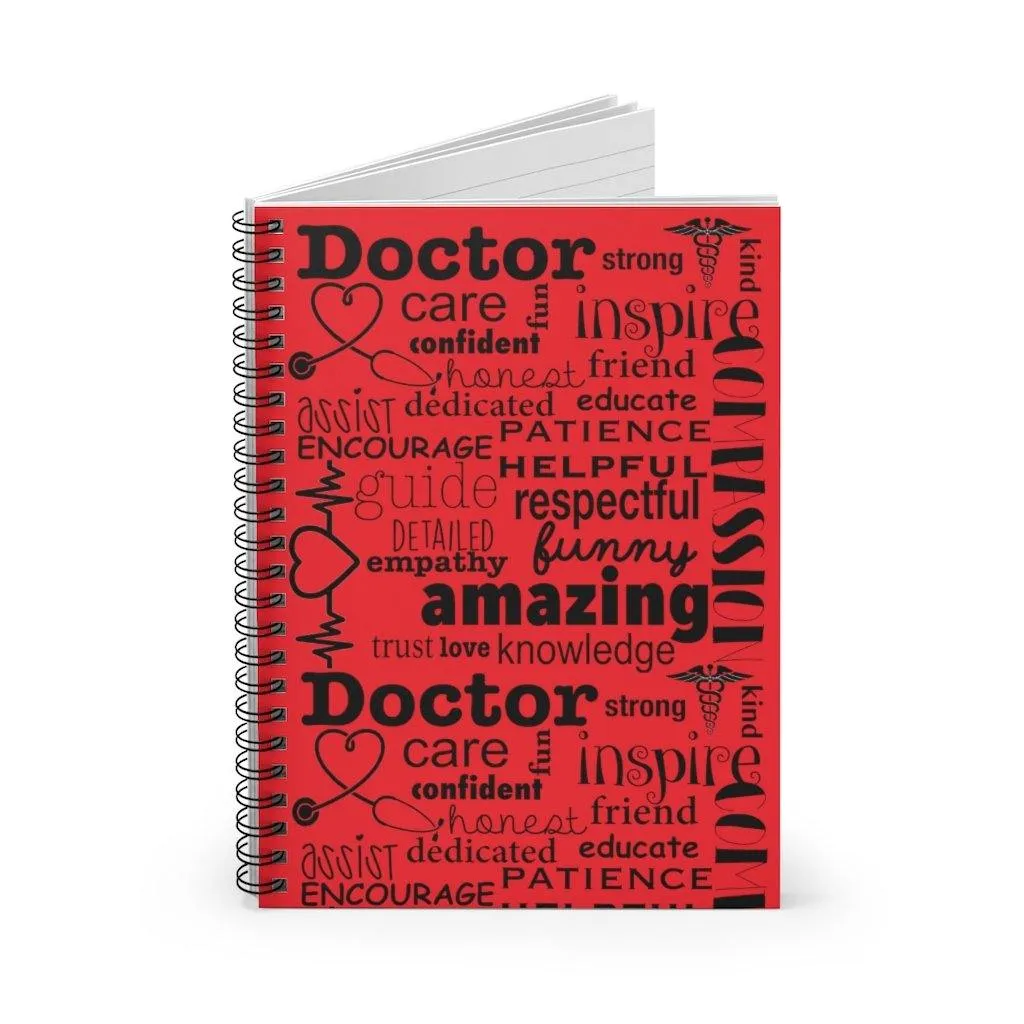 "Doctor's Collage" Spiral Notebook - Ruled Line