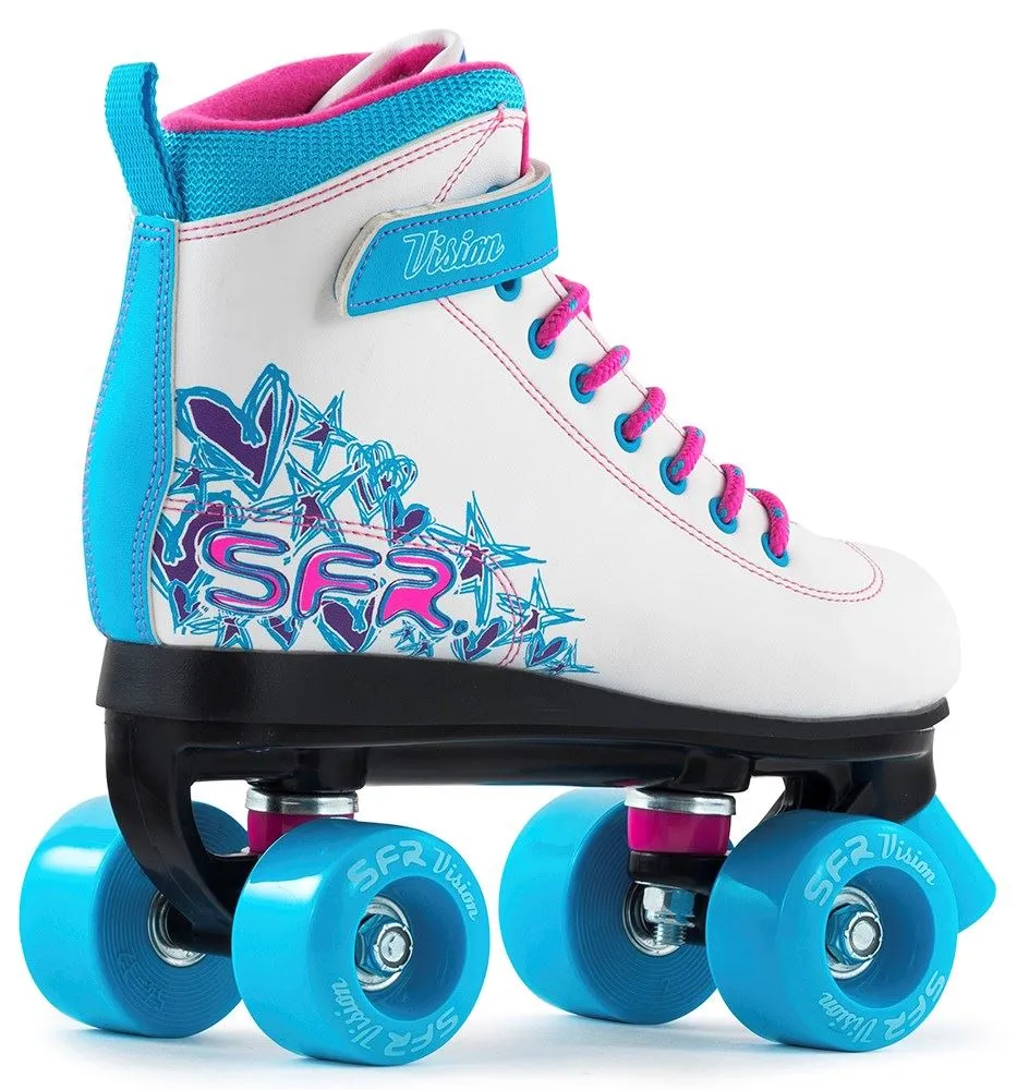 SFR Vision II Children's Quad Skates - White / Blue