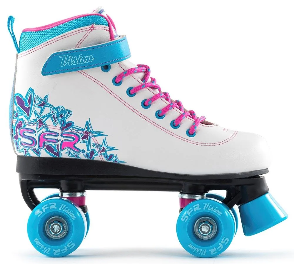 SFR Vision II Children's Quad Skates - White / Blue