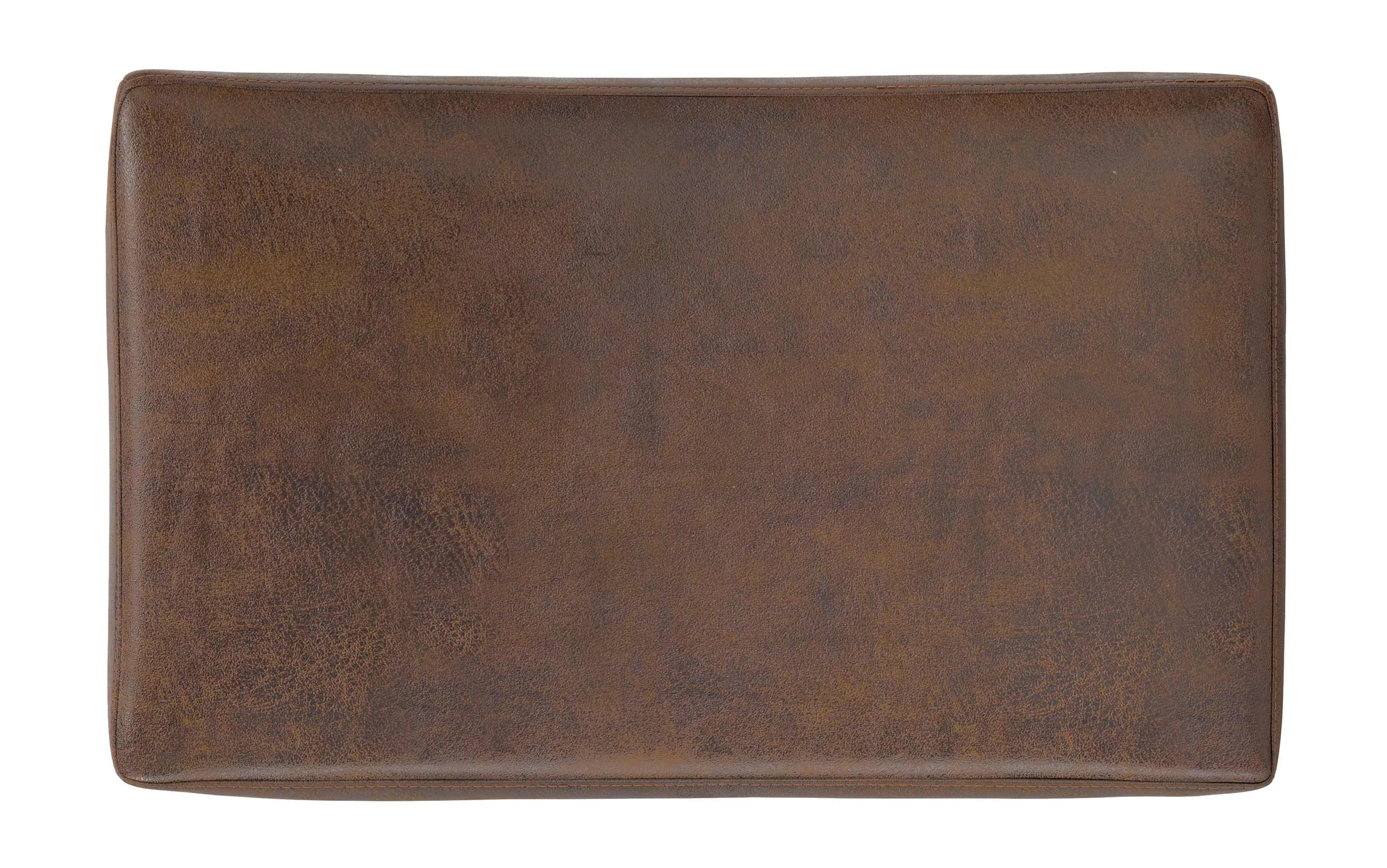 Shiloh Small Storage Ottoman  in Distressed Vegan Leather