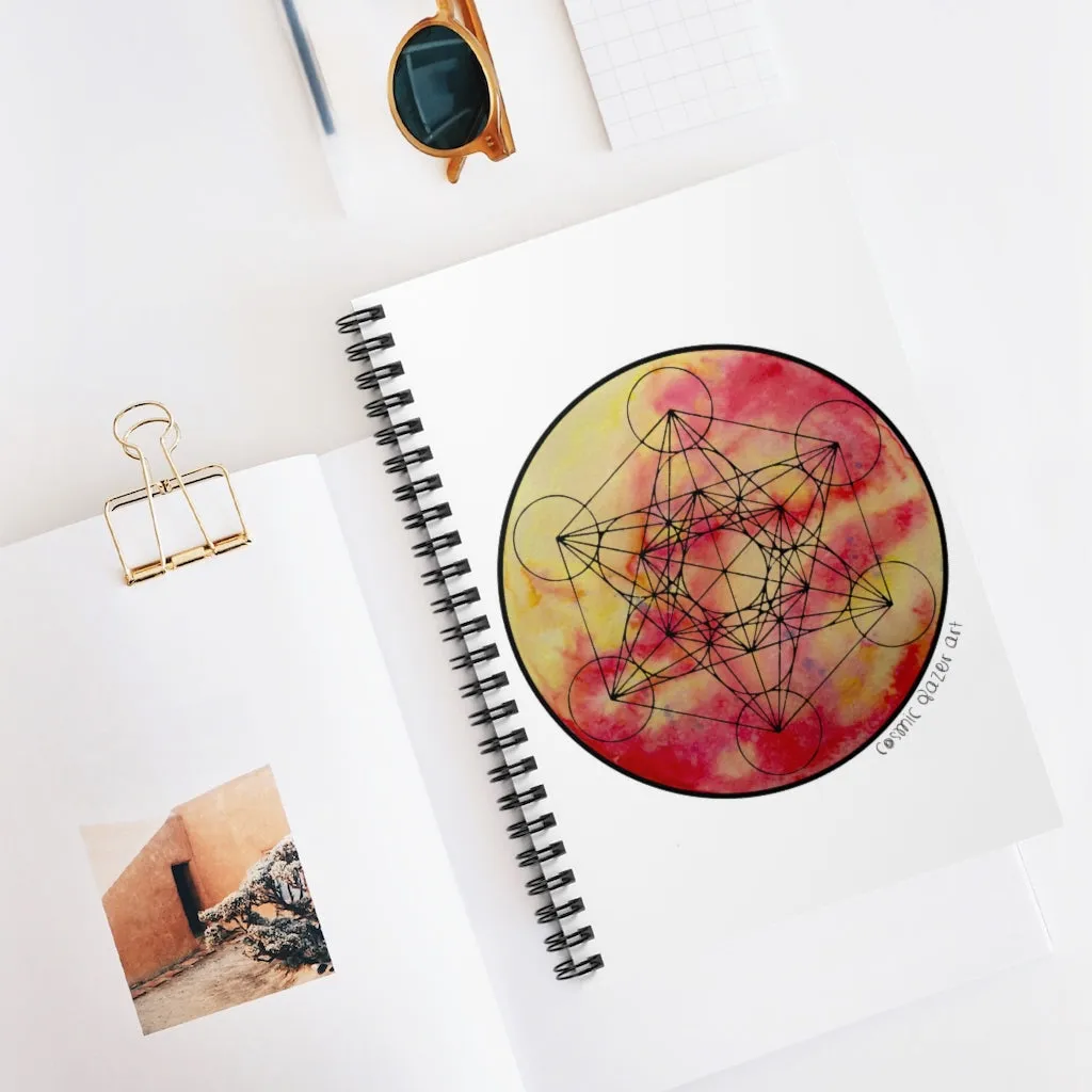 Solara Metatron Spiral Notebook - Ruled Line