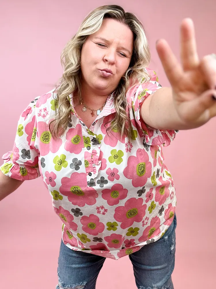 The Benji Top - Pink