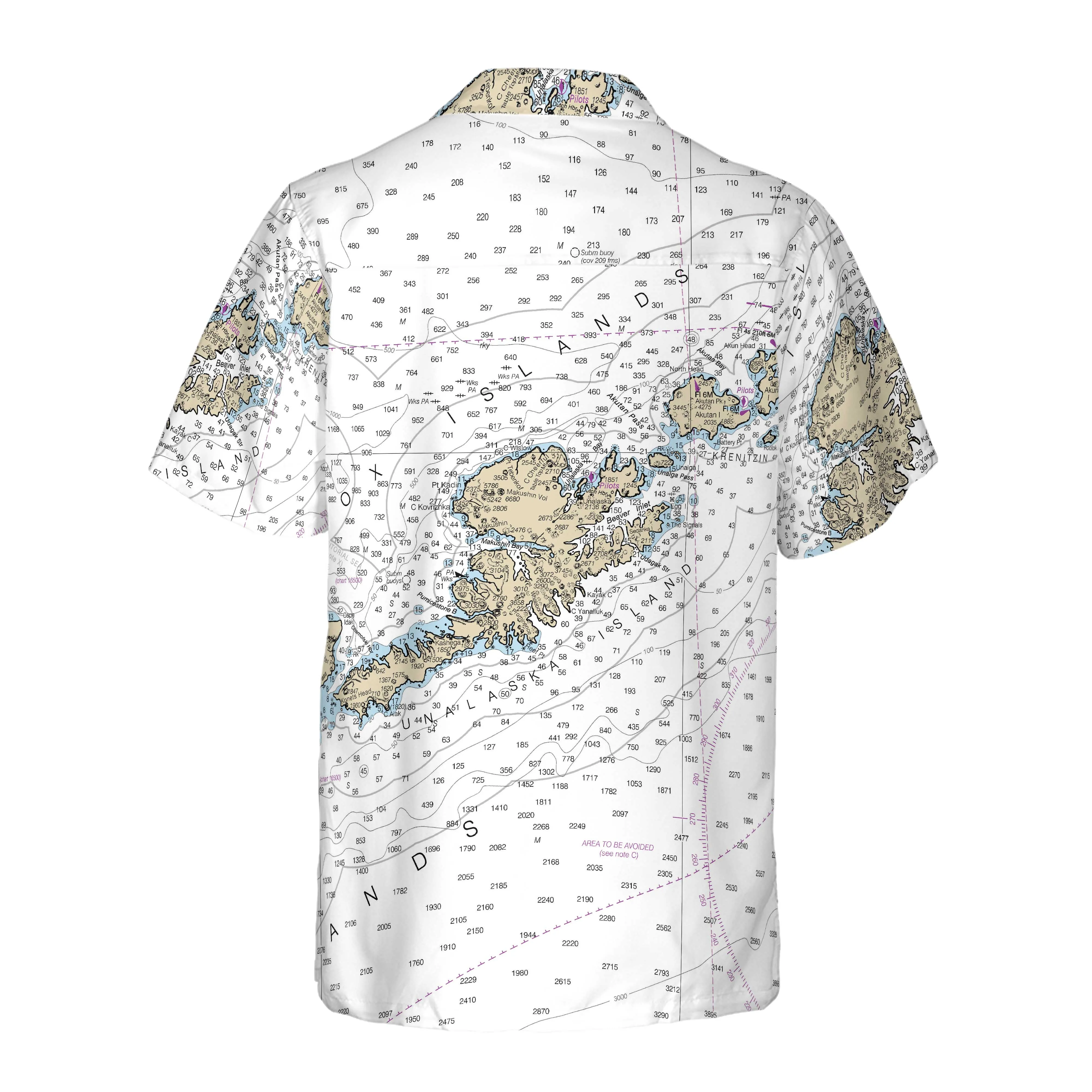 The Unalaska Island Coconut Button Camp Shirt