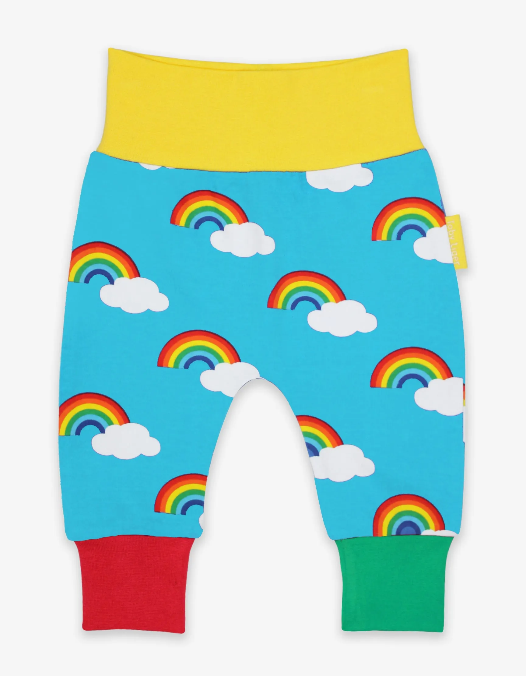 Turquoise Rainbow Yoga Pants
