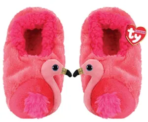Ty Beanie Boo Slipper Socks - Flamingo
