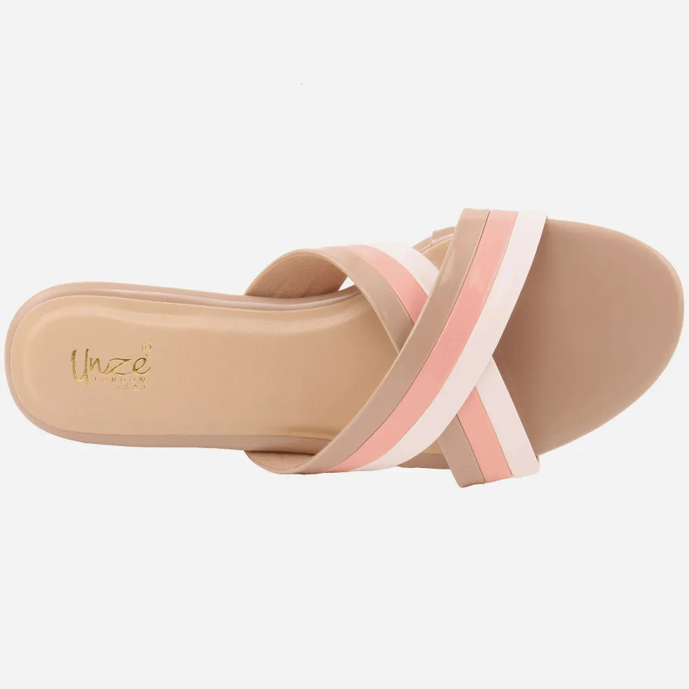Women "BADY" Multi Color Slip On Slippers