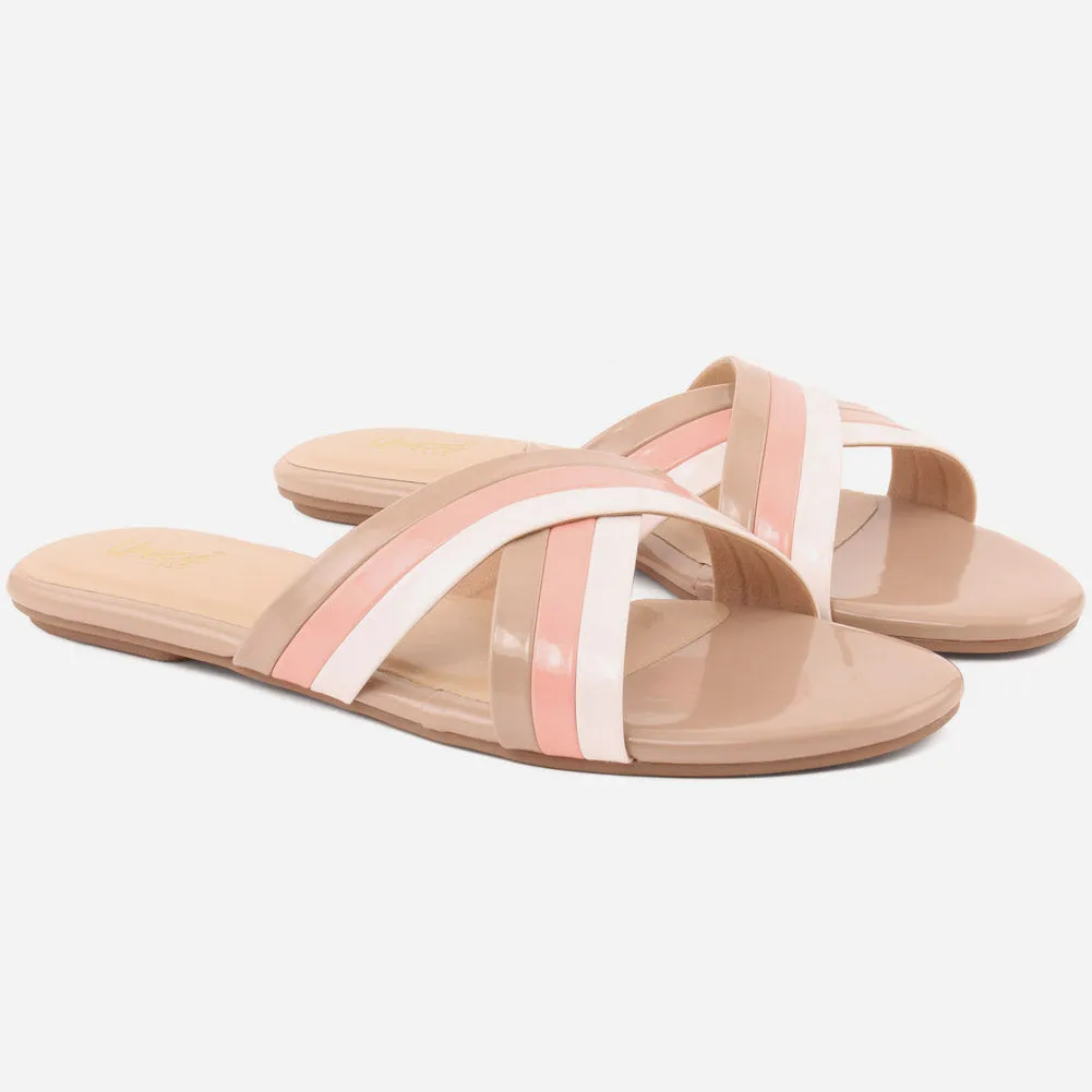 Women "BADY" Multi Color Slip On Slippers