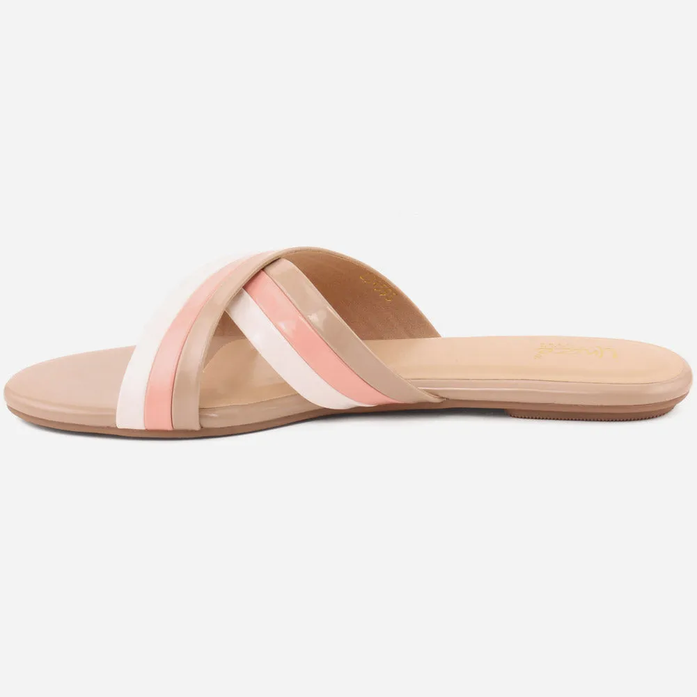 Women "BADY" Multi Color Slip On Slippers