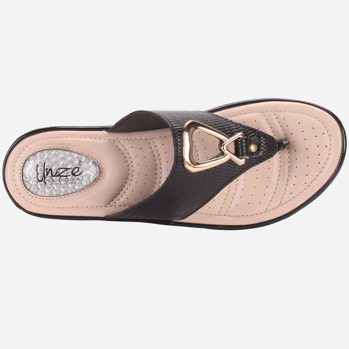 Womens "ERINE" Open Toe Comfy Everyday Wedge Slipper