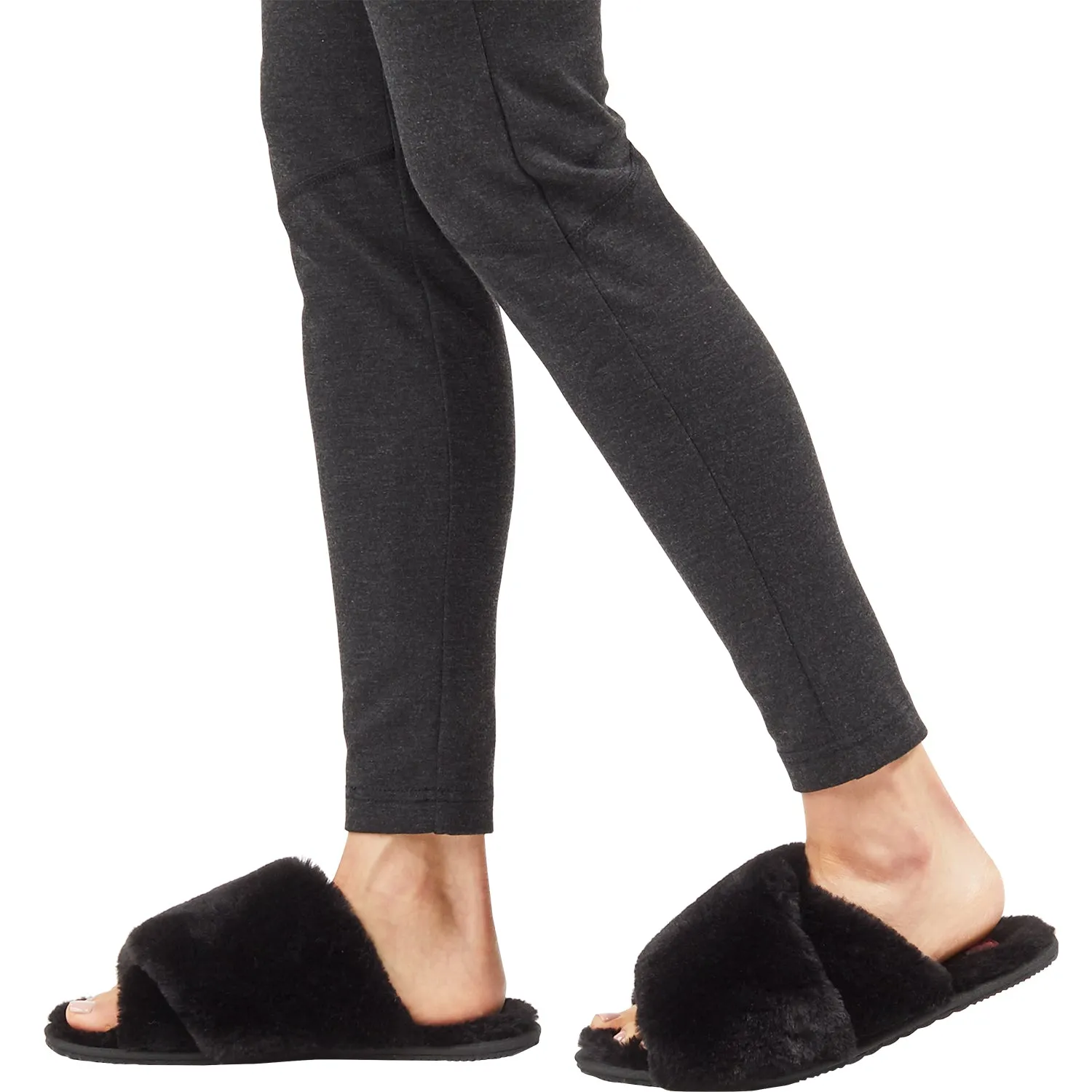Women's Sorel Go Mail Run Black Faux Fur