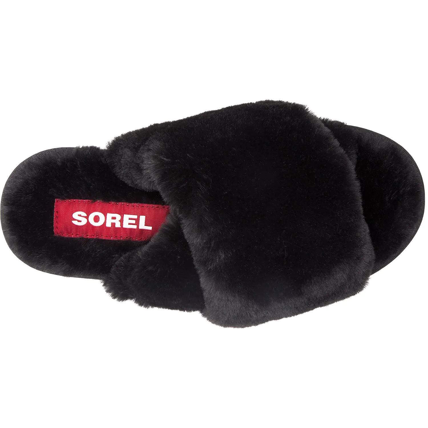 Women's Sorel Go Mail Run Black Faux Fur