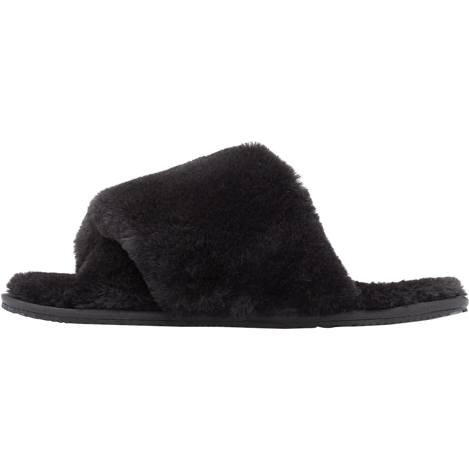 Women's Sorel Go Mail Run Black Faux Fur