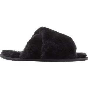 Women's Sorel Go Mail Run Black Faux Fur