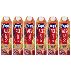 Yoga Nettare Ace Rosso Blutorangen-Karotten-Zitronen-Nektar 6x1L